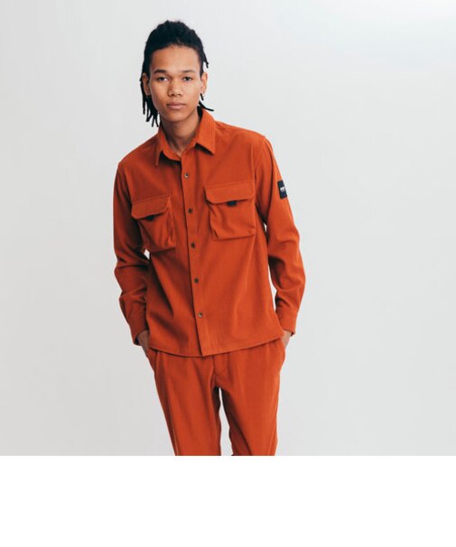 撥水 コーデュロイ シャツジャケット