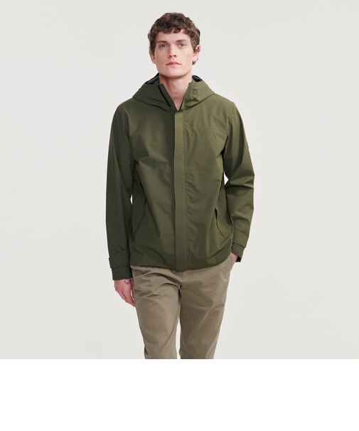 透湿防水 2.5レイヤーフーデッドジャケット