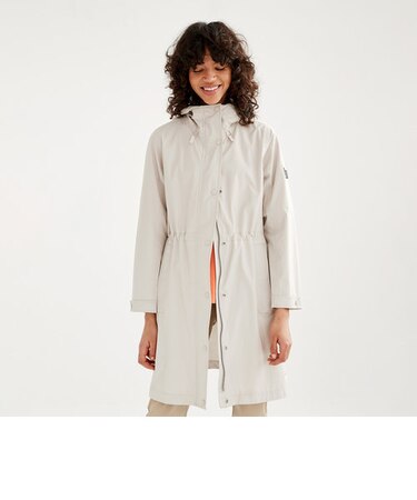 透湿防水 フーデッドロングジャケット