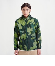 撥水 エクストラライトプリントフーデッドジャケット