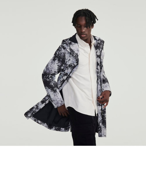 透湿防水 プリントレインコート