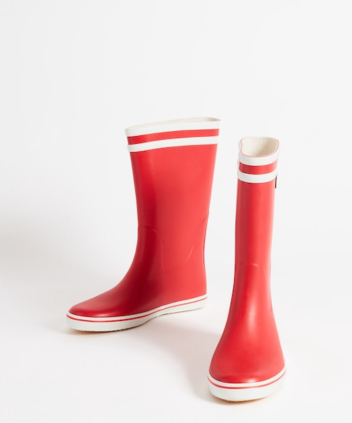 MALOUINE マロウィン ダブルストライプ レインラバーブーツ