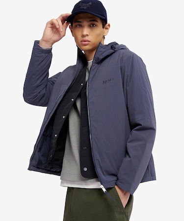 DUPONT SORONA UVカット 撥水 インサレーションジャケットフーディー