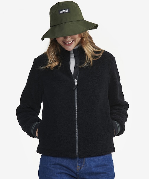 シェルパフリーススタンドカラージップアップジャケット T-KIT対応