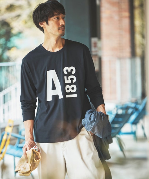 【EC限定】ヘビーウェイト オーバーサイズ  ビッグロゴロンT / 長袖Tシャツ