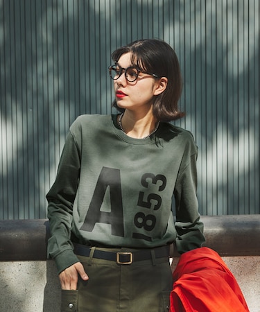 【EC限定】ヘビーウェイト オーバーサイズ  ビッグロゴロンT / 長袖Tシャツ