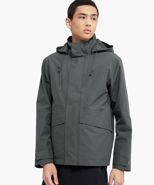 GORE-TEX 透湿防水 防風 2レイヤー フーデッドジャケット / スタンド