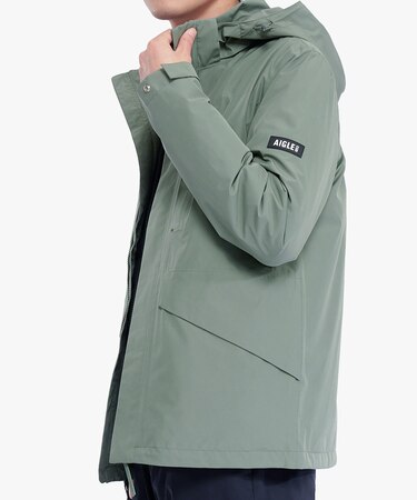 防水 防風 透湿 GORE-TEX ゴアテックス ジップアップフーデッドジャケット /マウンテンパーカー フード取り外し可