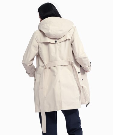 GORE-TEX ゴアテックス 防風 防水 撥水 透湿 ダブルプレスト トレンチコート フード取り外し可