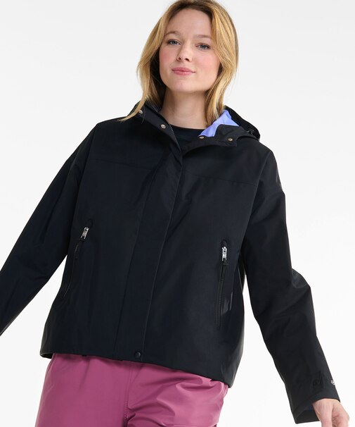 GORE-TEX ゴアテックス 防風 撥水 防水 透湿 3レイヤー ショートフーデッドジャケット