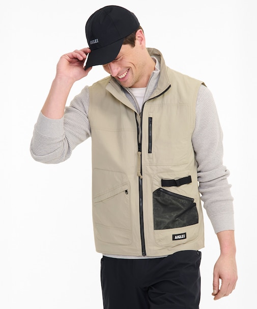 撥水マルチポケット ナイロンジレベスト