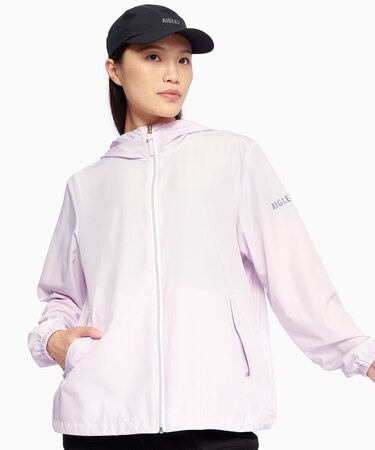 撥水 UVカット ソーラーパック パッカブルフーデッドジャケット