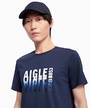 吸水速乾 グラフィックロゴプリント 半袖Tシャツ