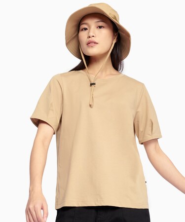 抗菌防臭 吸水速乾 パフスリーブ 半袖Tシャツ RP