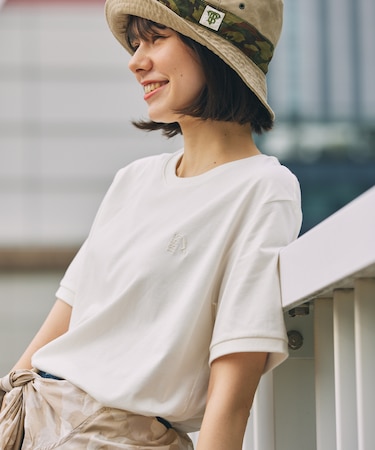 【EC限定】AIGLE 抗菌防臭 吸水速乾 1853刺繍ロゴ 半袖Tシャツ