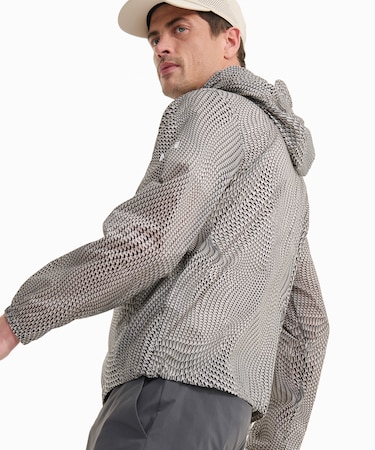 撥水 パッカブル プリントフーデッドジャケット