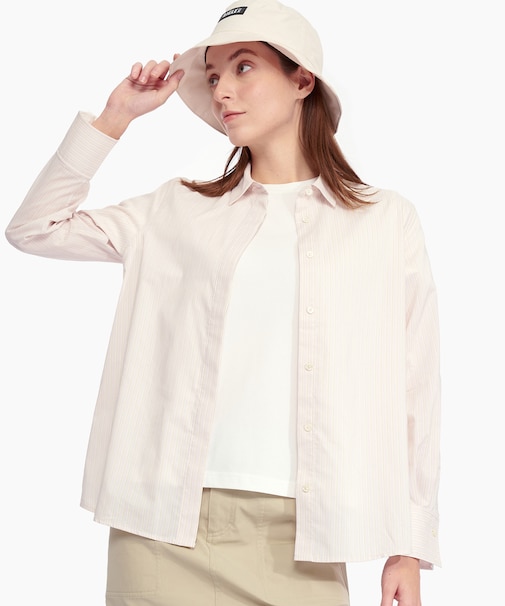 吸水速乾 クールマックスストライプシャツ