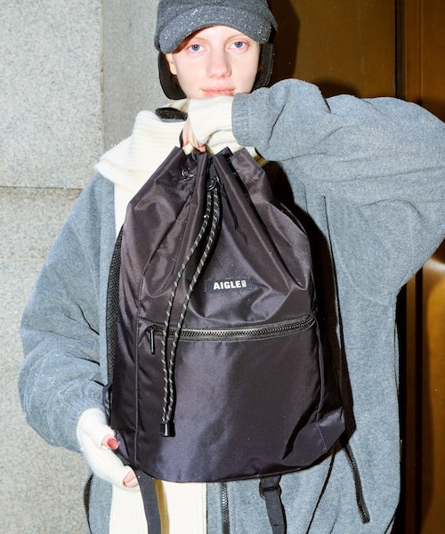 撥水 アーバン 巾着ナイロンバックパック｜エーグルの通販｜&mall