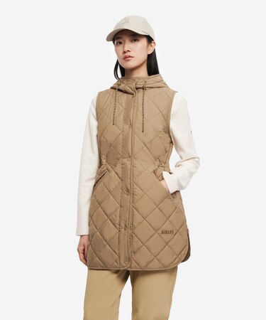 PrimaLoft中綿 撥水 インサレーション ダイヤモンドキルティングミドルベスト