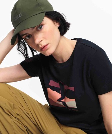 吸水速乾 抗菌防臭 プリント半袖Tシャツ