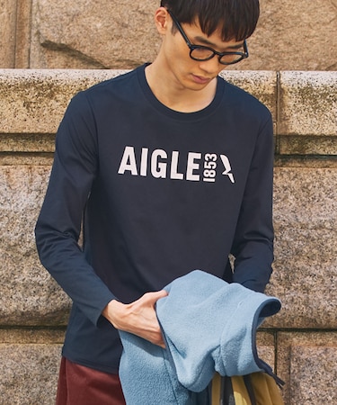 UVカット ロングスリーブロゴTシャツ RP