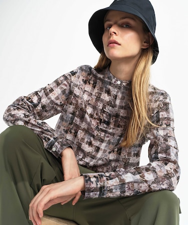 【LIBERTY】 ロングスリーブブラウス