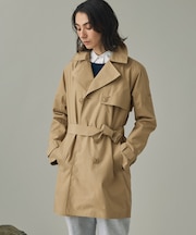 GORE-TEX ゴアテックス 防風 防水 透湿 ミドルトレンチコート / フード取り外し可