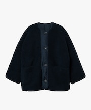 撥水 リバーシブル キルティングボア シェルパジャケット