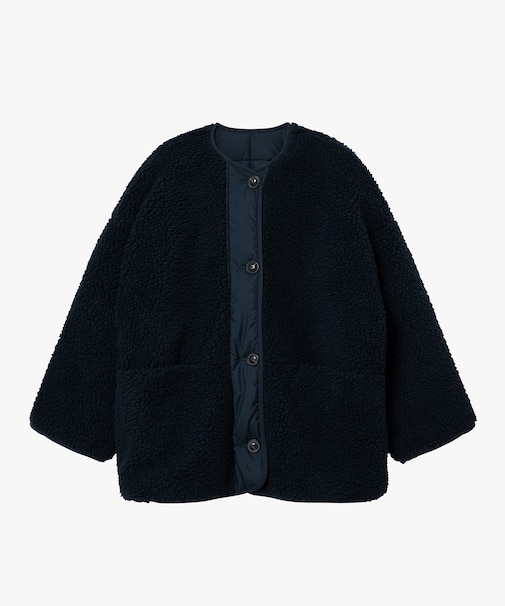 撥水 リバーシブル キルティングボア シェルパジャケット