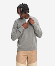 ハーフジップ ウールセーター