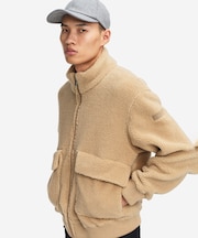 ジップアップシェルパフリース