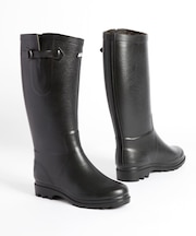 防水 Made in France エーグランティーヌ ファー ラバーブーツ