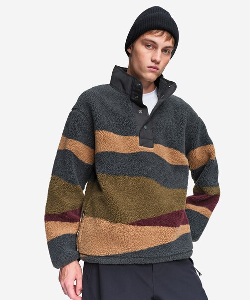 カモフラージュ ハイネックフリースブルゾン