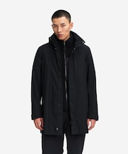 GORE=TEX ゴアテックス 防風 防水 透湿 2レイヤーロングジャケット / フード収納可