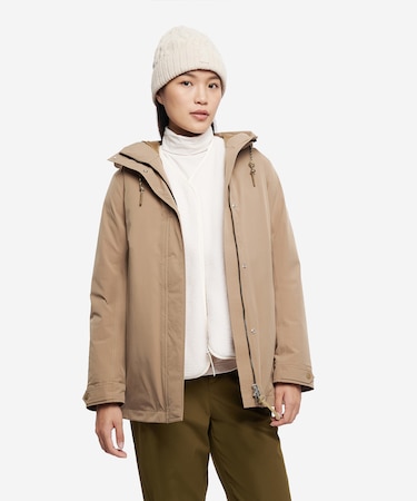 MTD 防風 透湿 防水 プレミアムグースダウンジャケット フード脱着可