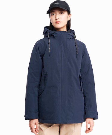 MTD 防風 透湿 防水 プレミアムグースダウンジャケット フード脱着可