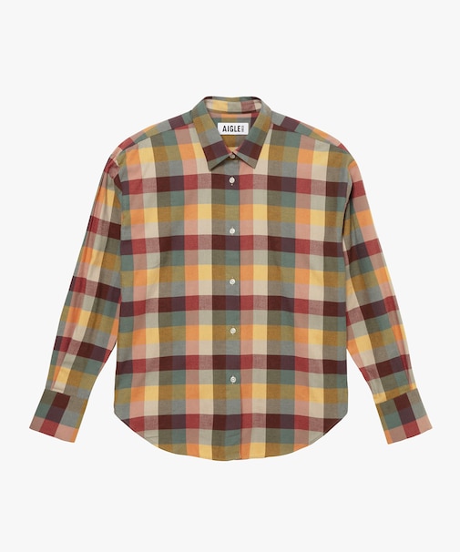 フランネルチェックシャツ