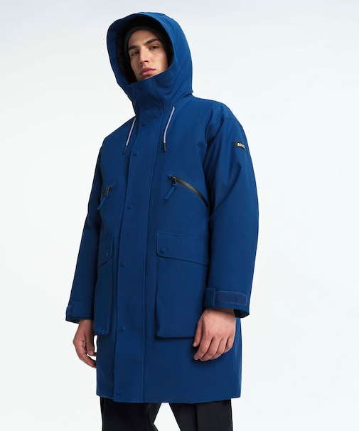 透湿防水 インサレーション ロングジャケット