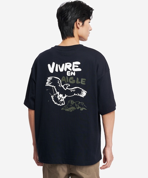 リミテッドエディション イーグル インシティ バックプリント半袖Tシャツ