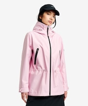 MTD 透湿防水 防風 2レイヤー 止水ジップ ミドル丈フーディジャケット RP