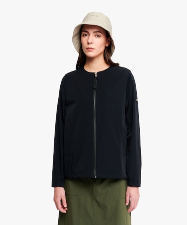 軽量 UVカット 撥水 ストレッチノーカラージャケット RP