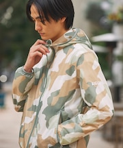 超軽量 撥水 ポケッタブル カモフラージュプリントジャケット RP