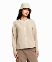 UVカット 長袖ワッフルカーディガン