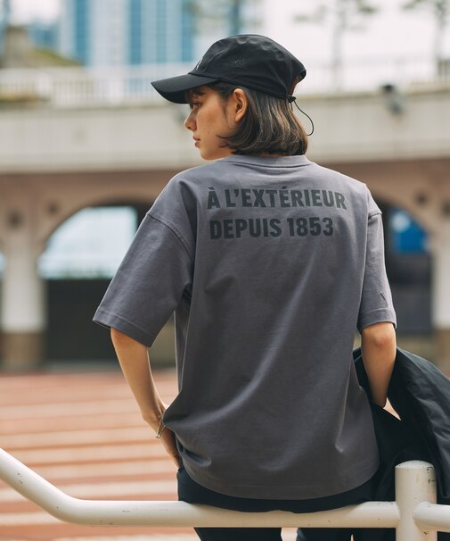 AIGLE オーバーサイズバックプリントロゴ 半袖Tシャツ