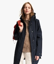 GORE-TEX ゴアテックス 防風 防水 透湿 ロングフーデッドフィッシュテールジャケット