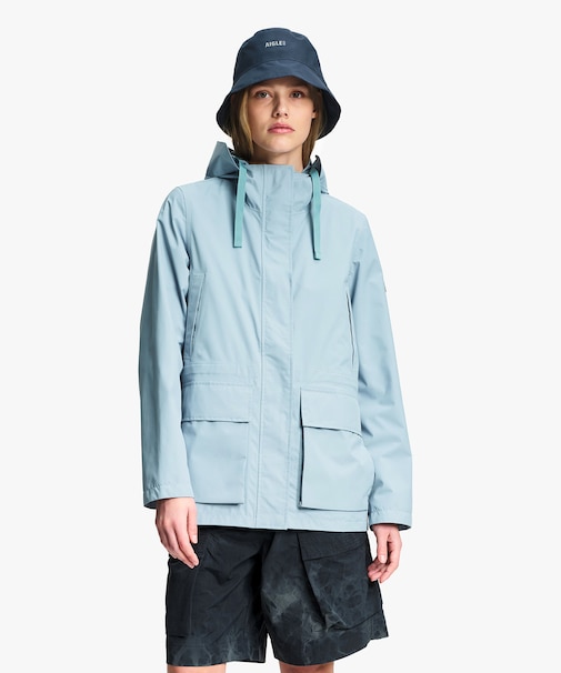 透湿防水 フラップポケット フィッシュテールジャケット