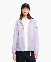 超軽量 撥水 UVカット フーディショートジャケット