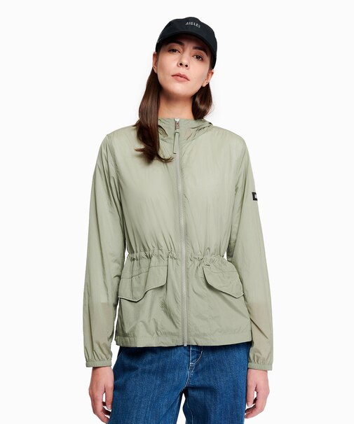 超軽量 撥水 UVカット フーディショートジャケット