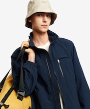 軽量 撥水 UVカット フロントヨーク フーデッドショートジャケット