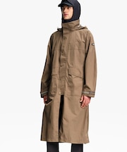 透湿防水 リフレクティブ サイクリング ロングレインコート